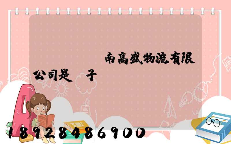 濟(jì)南高盛物流有限公司是騙子嗎
