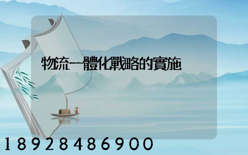 物流一體化戰略的實施