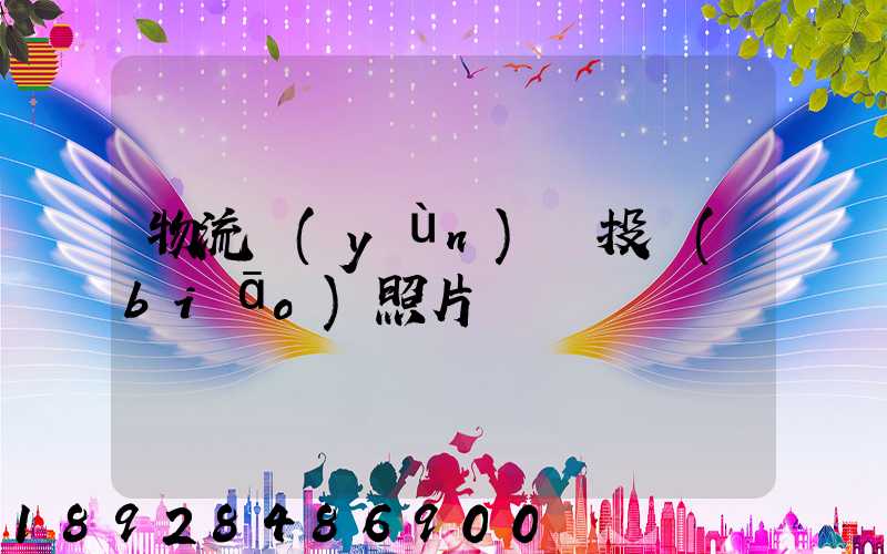 物流運(yùn)輸投標(biāo)照片