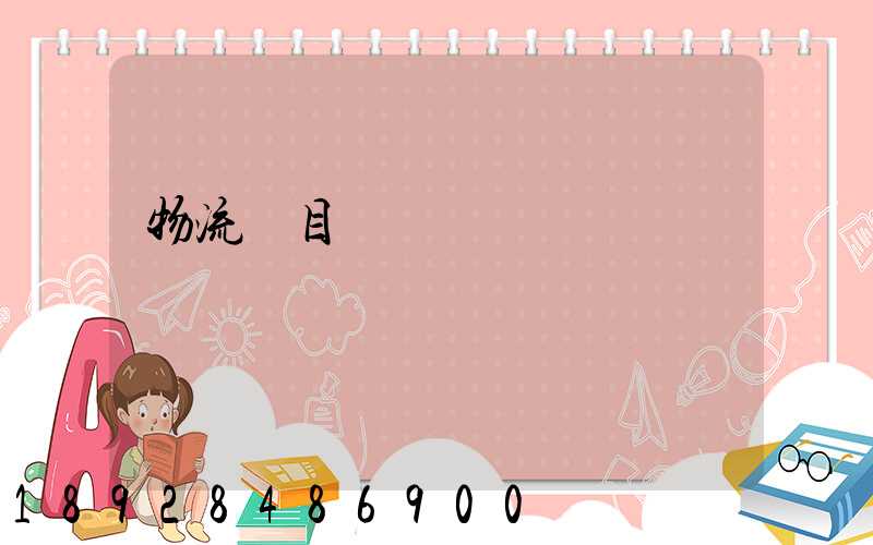 物流項目計劃書