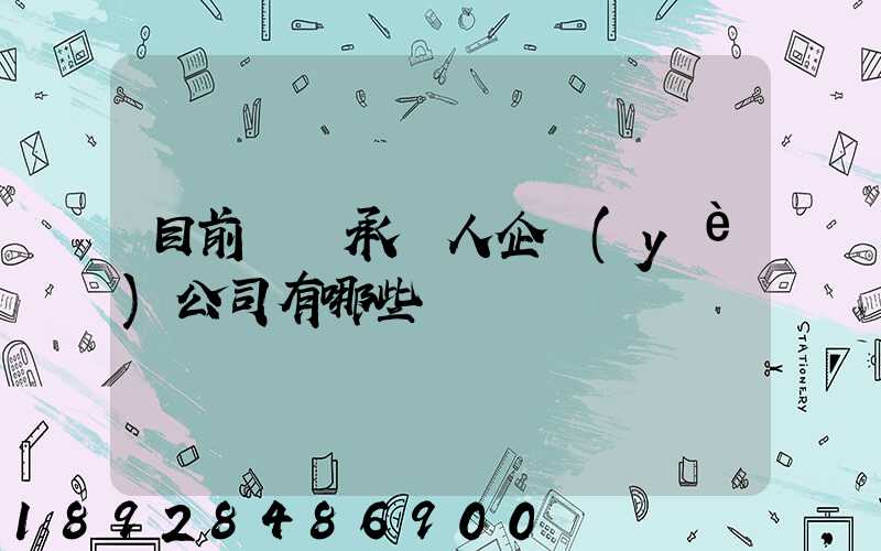目前無車承運人企業(yè)公司有哪些