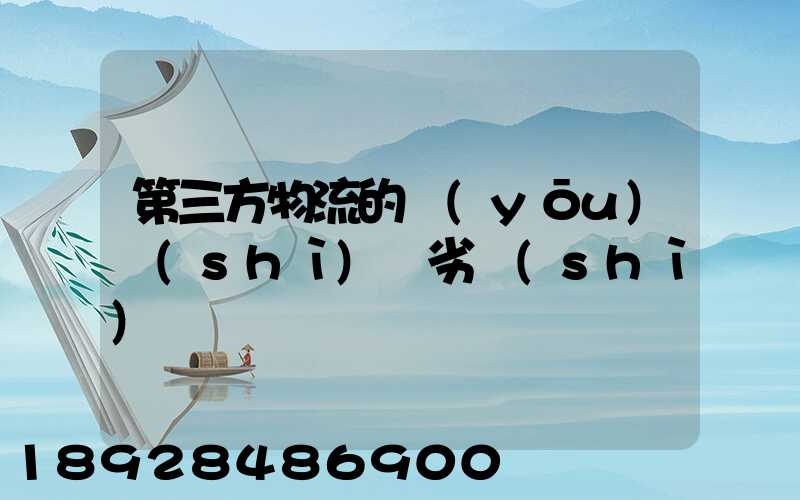 第三方物流的優(yōu)勢(shì)與劣勢(shì)
