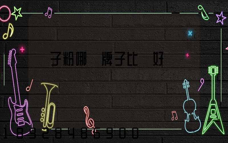 膩子粉哪個牌子比較好