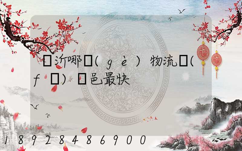 臨沂哪個(gè)物流發(fā)臨邑最快