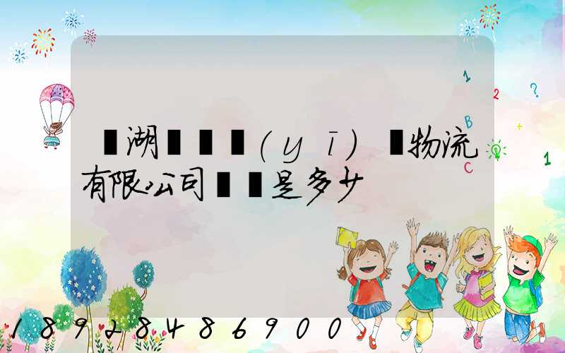 蕪湖匯濟醫(yī)藥物流有限公司電話是多少