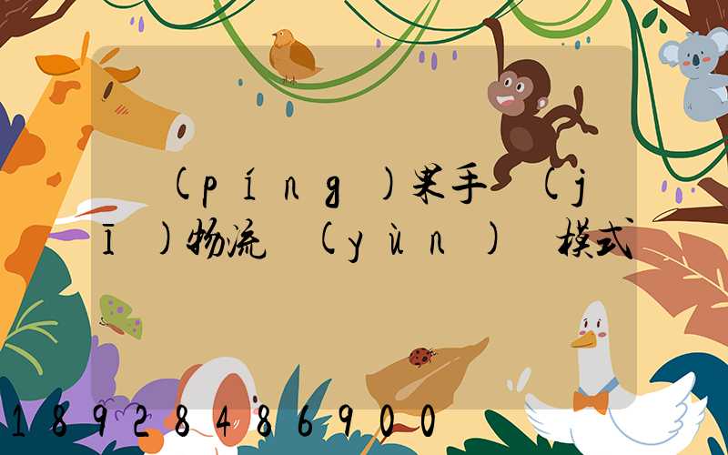 蘋(píng)果手機(jī)物流運(yùn)輸模式