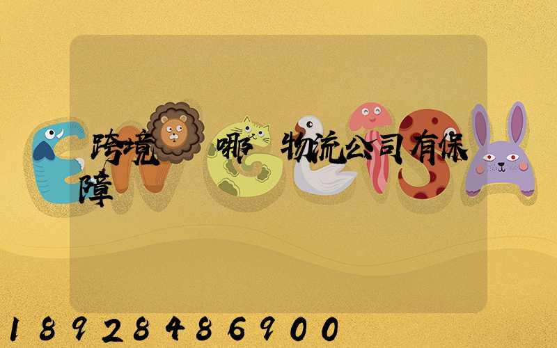 跨境運輸哪個物流公司有保障