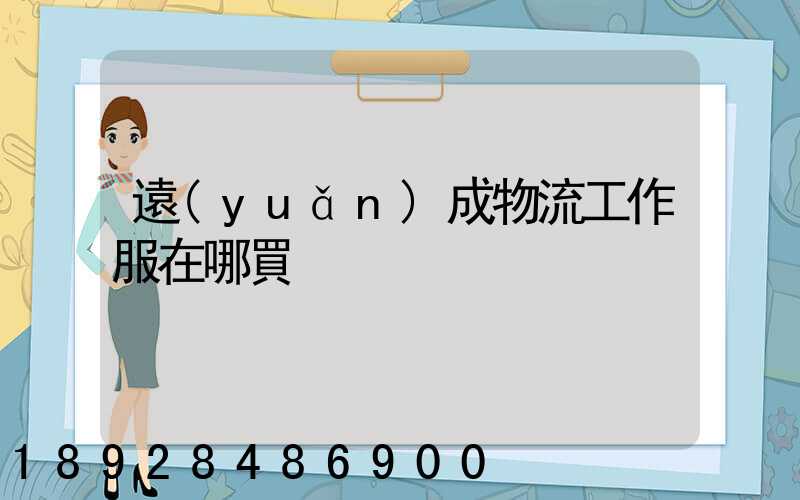 遠(yuǎn)成物流工作服在哪買