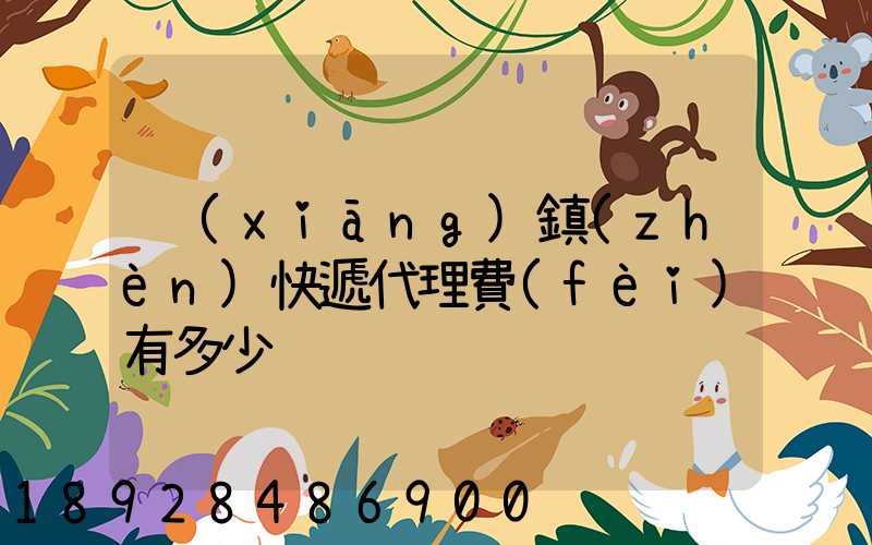 鄉(xiāng)鎮(zhèn)快遞代理費(fèi)有多少