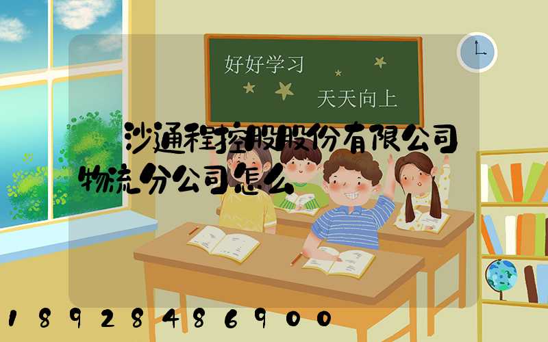 長沙通程控股股份有限公司物流分公司怎么樣