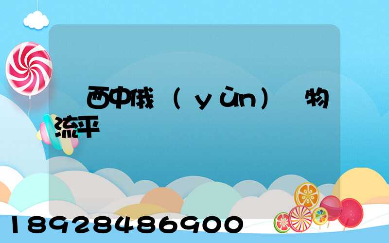 陜西中俄運(yùn)輸物流平臺