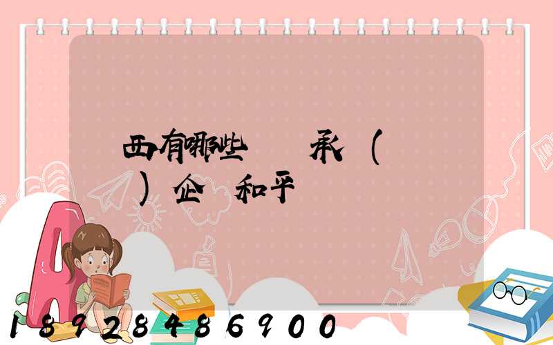 陜西有哪些無車承運(網絡貨運)企業和平臺