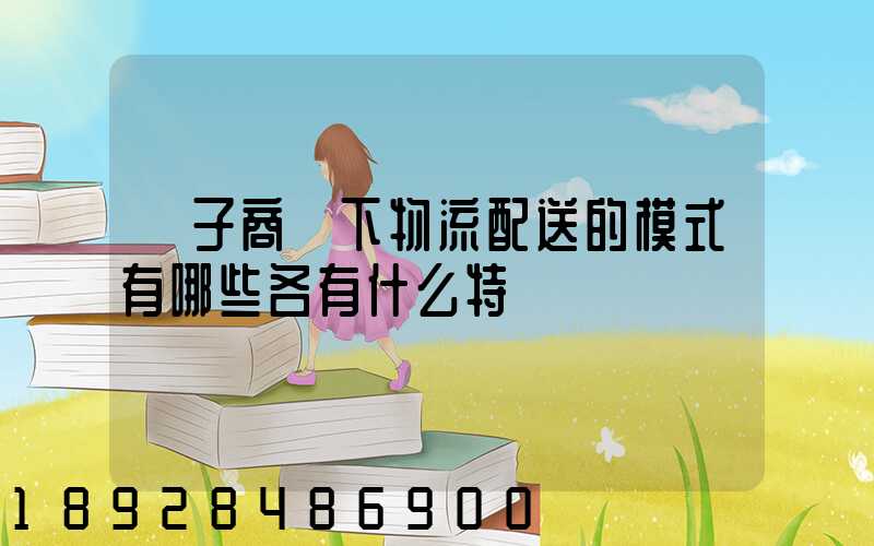 電子商務下物流配送的模式有哪些各有什么特點