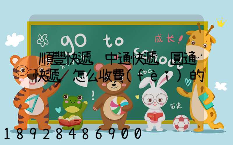 順豐快遞,中通快遞,圓通快遞,怎么收費(fèi)的